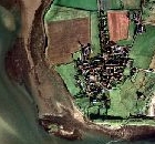 Lindisfarne Priory Satellite Photograph