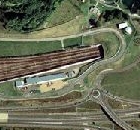 Channel Tunnel entrance aerial photograph