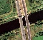 Thelwall Viaduct satellite photograph